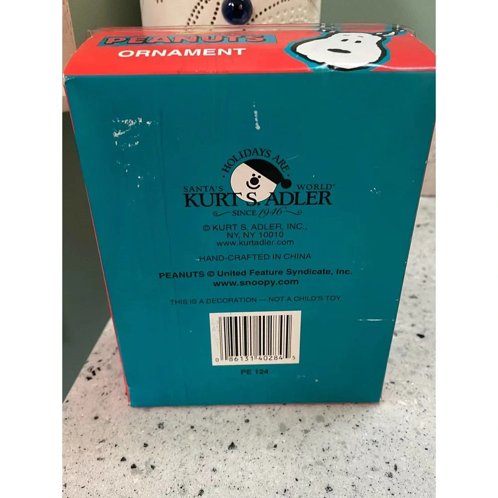 New Kurt Adler, snoopy peanuts, collectible, ornament